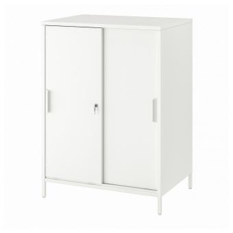 картинка TROTTEN ТРОТТЕН Шкаф с раздвижными дверцами - белый 80x110 см от магазина Wmart