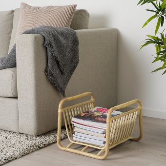 картинка БУСКБУ Подставка для журналов, ротанг, 41x37 см от магазина Wmart