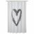картинка ЛИКТФИББЛА Штора для ванной, белый, серый, 180x200 см от магазина Wmart