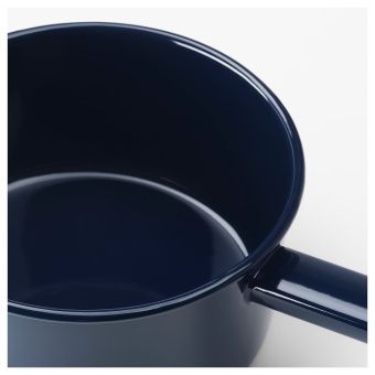 ВАРДАГЕН Ковш с крышкой, эмалированная сталь, 2 л