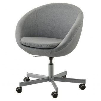 картинка СКРУВСТА Рабочий стул, Висле Флаккарп серый классический серый от магазина Wmart