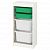 картинка TROFAST ТРУФАСТ Комбинация д/хранения+контейнеры - белый/зеленый белый 46x30x94 см от магазина Wmart