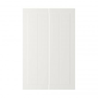 картинка СТЕНСУНД Дверца д/напольн углового шк, 2шт, белый, 25x80 см от магазина Wmart