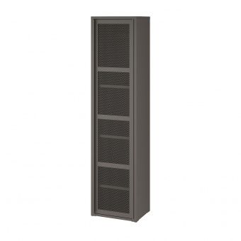 картинка ИВАР Шкаф с дверью, серый сетка, 40x160 см от магазина Wmart