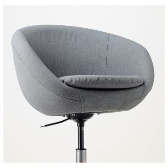 картинка СКРУВСТА Рабочий стул, Висле Флаккарп серый классический серый от магазина Wmart