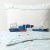 УППТОГ Пододеяльник и 1 наволочка, орнамент «волны/корабли», синий, 150x200/50x70 см