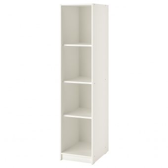КЛЕППСТАД Открытый гардероб, белый, 39x176 см