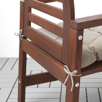 картинка КУДДАРНА Подушка на садовый стул, серый, 50x50 см от магазина Wmart