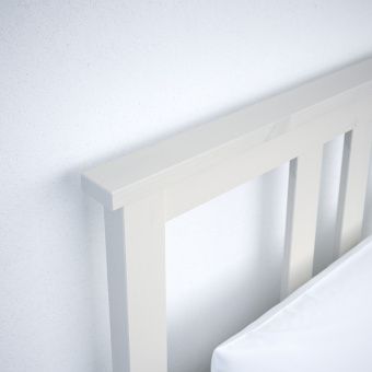 картинка ХЕМНЭС Каркас кровати, белая морилка, Лурой, 90x200 см от магазина Wmart