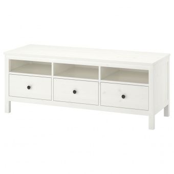 картинка HEMNES ХЕМНЭС Тумба под ТВ - белая морилка 148x47x57 см от магазина Wmart