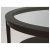 МАЛМСТА Придиванный столик, черно-коричневый, 54 см