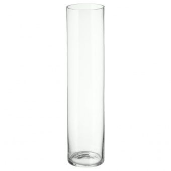 ЦИЛИНДР Ваза, прозрачное стекло, 68 см