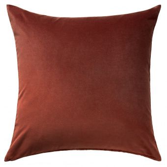 картинка САНЕЛА Чехол на подушку, красный/коричневый, 65x65 см от магазина Wmart