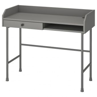картинка HAUGA ХАУГА Письменный стол - серый 100x45 см от магазина Wmart