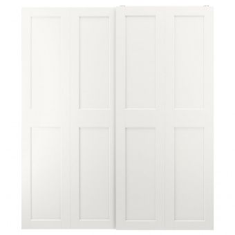 картинка GRIMO ГРИМО Пара раздвижных дверей - белый 200x236 см от магазина Wmart