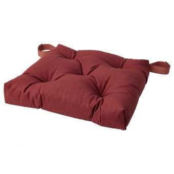 картинка МАЛИНДА Подушка на стул, темный коричнево-красный, 40x38x7.0 см от магазина Wmart