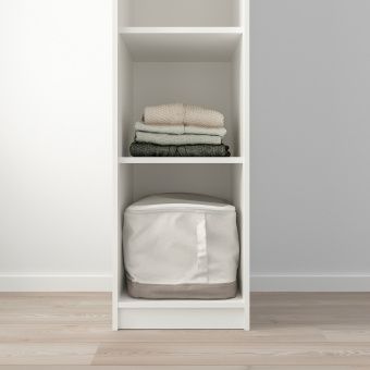 КЛЕППСТАД Открытый гардероб, белый, 39x176 см
