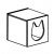 КАЛЛАКС Домик для кошки, белый, 33x33 см