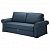 картинка BACKABRO БАККАБРУ 3-местный диван-кровать - Идекулла синий от магазина Wmart