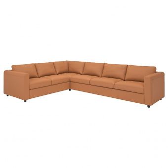 картинка VIMLE ВИМЛЕ 5-местный угловой диван - Гранн/Бумстад золотисто-коричневый от магазина Wmart