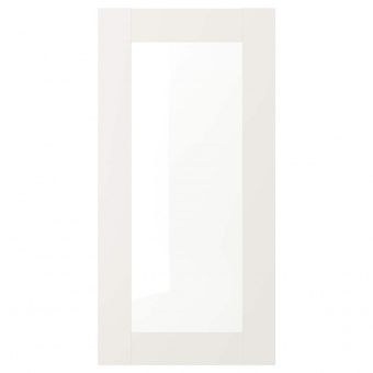 картинка СЭВЕДАЛЬ Стеклянная дверь, белый, 40x80 см от магазина Wmart