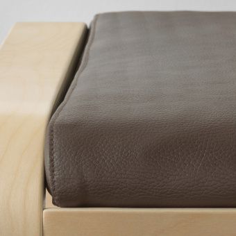 картинка ПОЭНГ Подушка-сиденье на табурет для ног, Глосе темно-коричневый от магазина Wmart