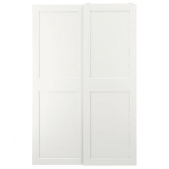 картинка GRIMO ГРИМО Пара раздвижных дверей - белый 150x236 см от магазина Wmart