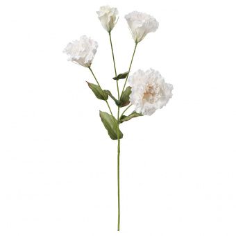 СМИККА Цветок искусственный, Лизиантус, белый, 60 см