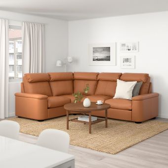 картинка ЛИДГУЛЬТ 4-местный угловой диван, Гранн/Бумстад золотисто-коричневый от магазина Wmart