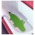 ПАТРУЛЬ Коврик в ванну, крокодил зеленый, 33x90 см