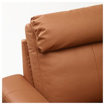 ЛИДГУЛЬТ Угловой 6-местный диван, с козеткой, Гранн/Бумстад золотисто-коричневый