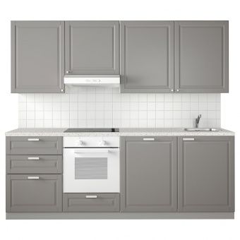 картинка METOD МЕТОД Кухня - белый/Будбин серый 240x60x228 см от магазина Wmart