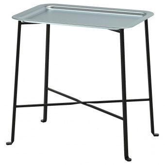 картинка КУНГСХАТТ Сервировочный столик для дома/улицы, темно-серый, серый, 56x36 см от магазина Wmart