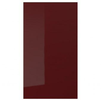 КАЛЛАРП Фронт панель для посудом машины, глянцевый темный красно-коричневый, 45x80 см