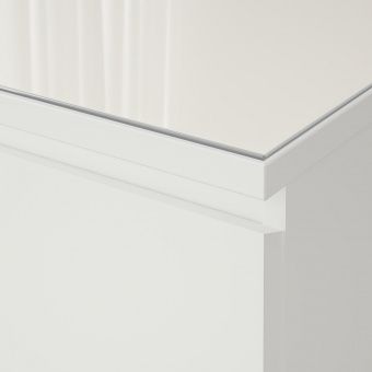 картинка МАЛЬМ Стеклянная столешница, белый, 160x48 см от магазина Wmart