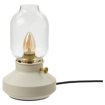 картинка TÄRNABY ТЭРНАБИ Лампа настольная - бежевый 25 см от магазина Wmart