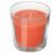 СИНЛИГ Ароматическая свеча в стакане, Персик и апельсин, оранжевый, 7.5 см