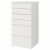 картинка СМОСТАД / ОПХУС Комод с 6 ящиками, белый, белый, 60x55x123 см от магазина Wmart