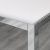 ТОРСБИ Стол, хромированный, стекло белый, 120x70 см