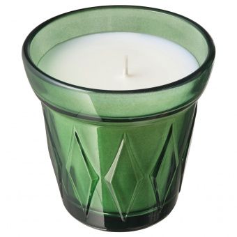 картинка VINTER 2021 ВИНТЕР 2021 Ароматическая свеча в стакане - Сосновая хвоя и мох/темно-зеленый 8 см от магазина Wmart