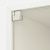 картинка ЭКЕТ Навесной шкаф со стеклянной дверью, белый, 35x25x35 см от магазина Wmart