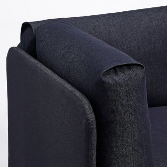 картинка РОВАРОР Кровать-кушетка, Ванста темно-синий, 90x200 см от магазина Wmart