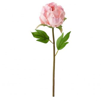 СМИККА Цветок искусственный, Пион, розовый, 30 см