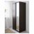 ТРИСИЛ Гардероб, темно-коричневый, зеркальное стекло, 79x61x202 см