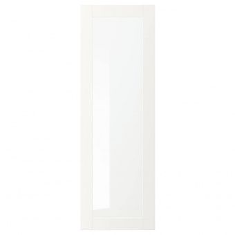 картинка VÄRD ВЭРД Стеклянная дверь - белый 40x120 см от магазина Wmart