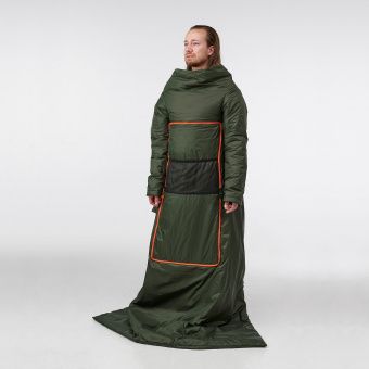 картинка FÄLTMAL ФЭЛЬТМАЛ Подушка/одеяло - насыщенный зеленый 190x120 см от магазина Wmart