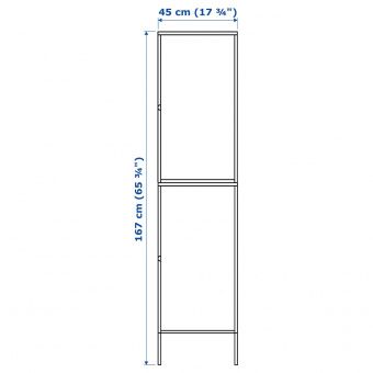 ХЭЛЛАН Комбинация для хранения с дверцами, белый, 45x47x167 см