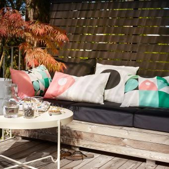 картинка МУССЕЛЬБЛОММА Чехол на подушку, разноцветный, 40x65 см от магазина Wmart