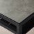 НИБОДА Журнальный стол/2-сторон столешница, темно-серый под бетон, черный, 120x40x40 см