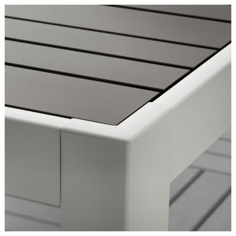 ШЭЛЛАНД Садовый стол, темно-серый, светло-серый, 71x71x73 см